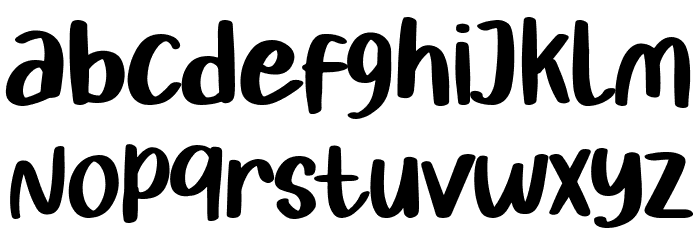 Heart Unicorn Font LOWERCASE
