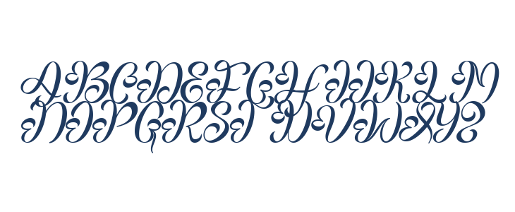 Heart Valentine Italic Demo Italic Uppercase