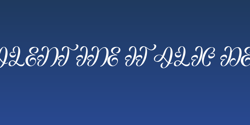 Heart Valentine Italic Demo Italic Social Header