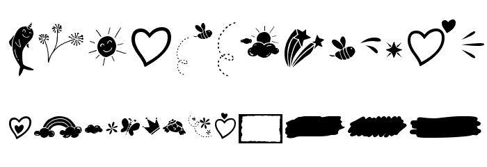 Heart Warming Extra Font LOWERCASE