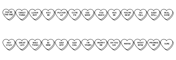 Heart of the Matter JL Font LOWERCASE