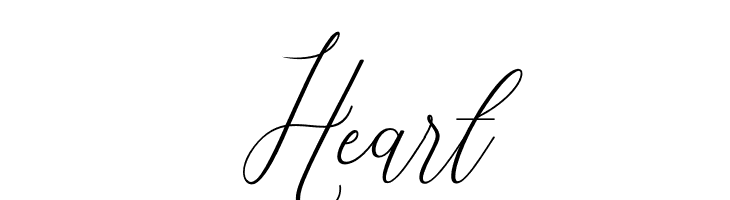 Heart  Скачать бесплатные шрифты