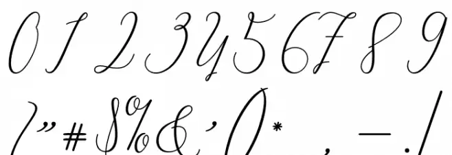 Heart Font OTHER CHARS