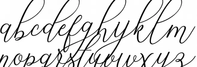 Heart خط أحرف صغيرة