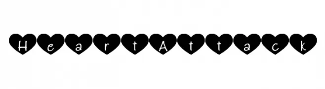 HeartAttack  Frei Schriftart Herunterladen