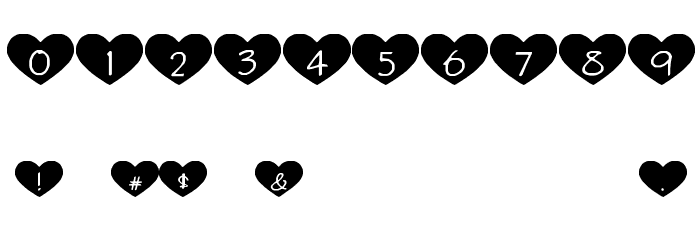 HeartAttack Font OTHER CHARS