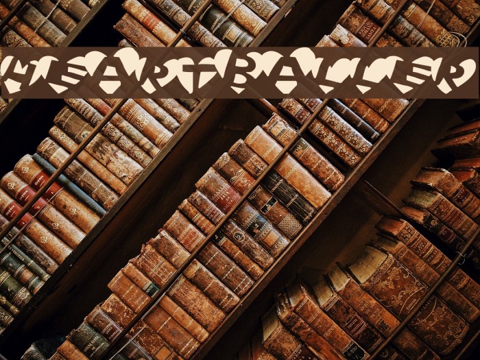 HeartBaller Font examples