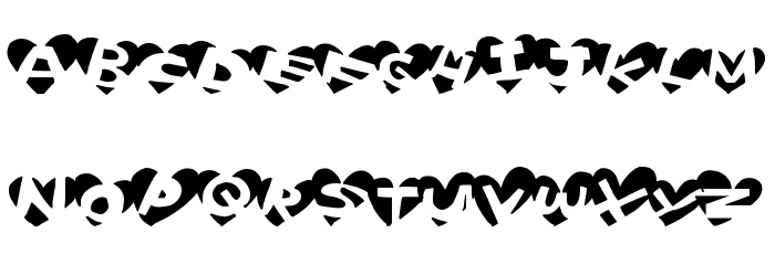 HeartBaller Font LOWERCASE