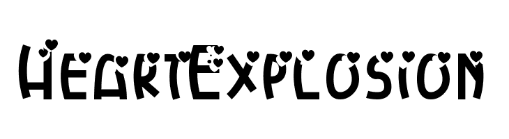HeartExplosion फ़ॉन्ट