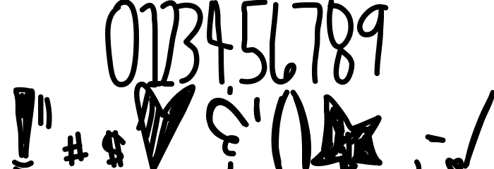 HeartKeeper Font OTHER CHARS