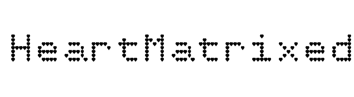 HeartMatrixed Font