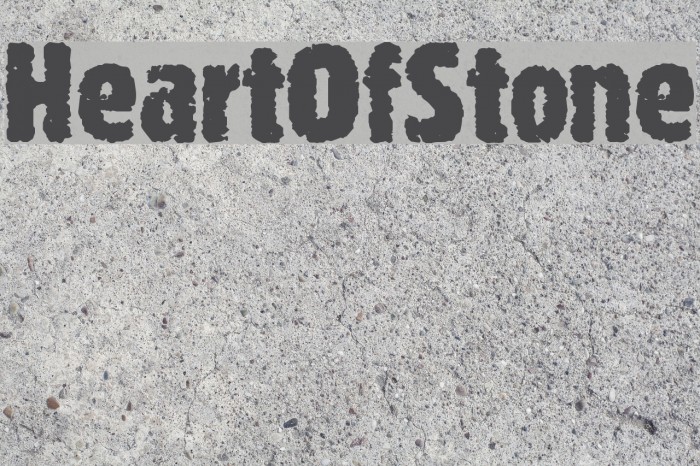 HeartOfStone Шрифта examples