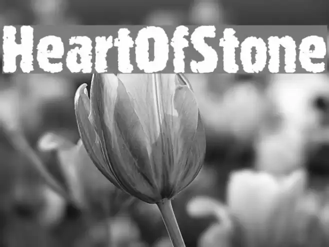 HeartOfStone Font examples