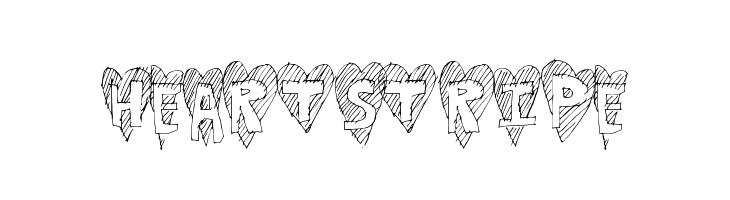 HeartStripe  Free Fonts Download