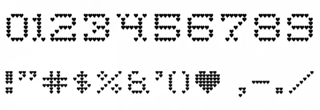 HeartSweetHeart-Regular Font OTHER CHARS