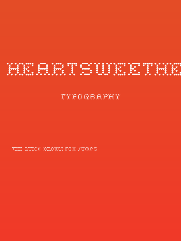 HeartSweetHeart-Regular Poster
