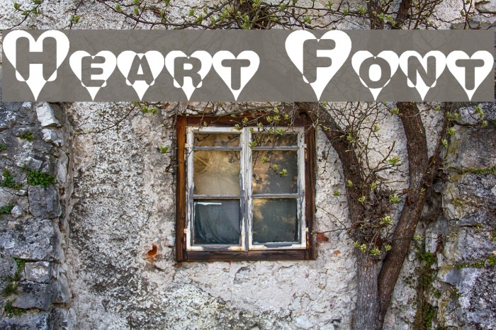 Heart Font examples