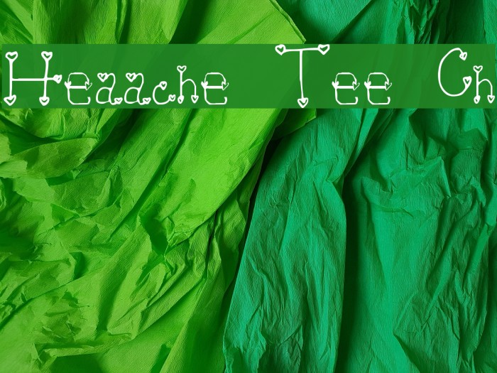 Heartache Teen Crush Font examples