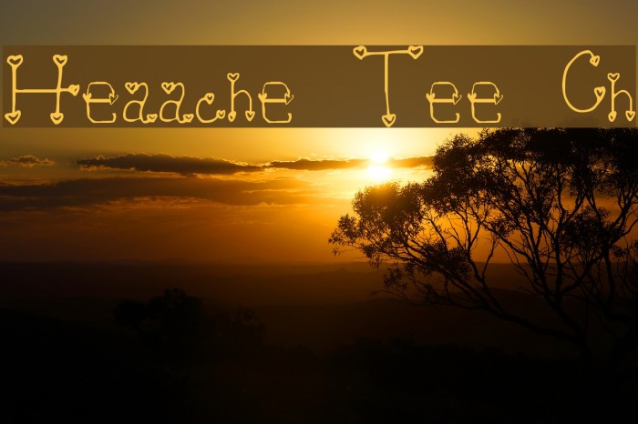 Heartache Teen Crush Font examples