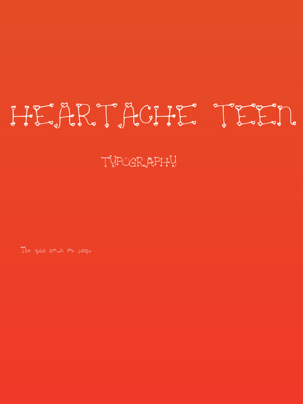 Heartache Teen Crush Poster