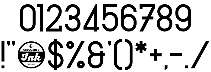 Heartbeat Synchronicity Font OTHER CHARS