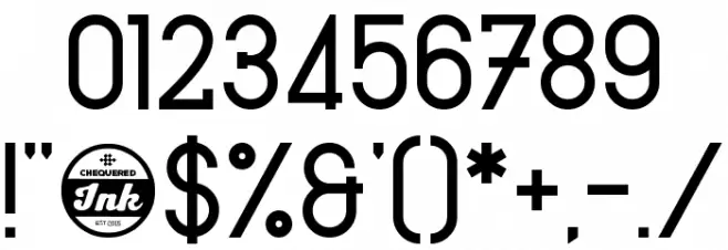 Heartbeat Synchronicity Font OTHER CHARS