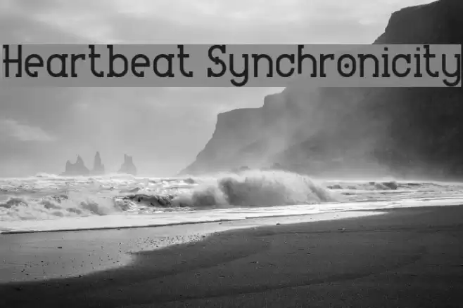 Heartbeat Synchronicity Font examples