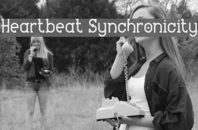 Heartbeat Synchronicity Font examples