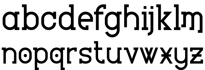 Heartbeat Synchronicity Font LOWERCASE