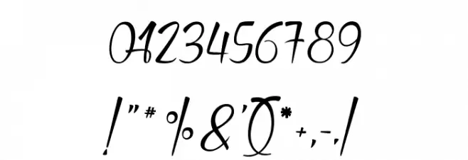 Heartbeat in Christmas Font OTHER CHARS