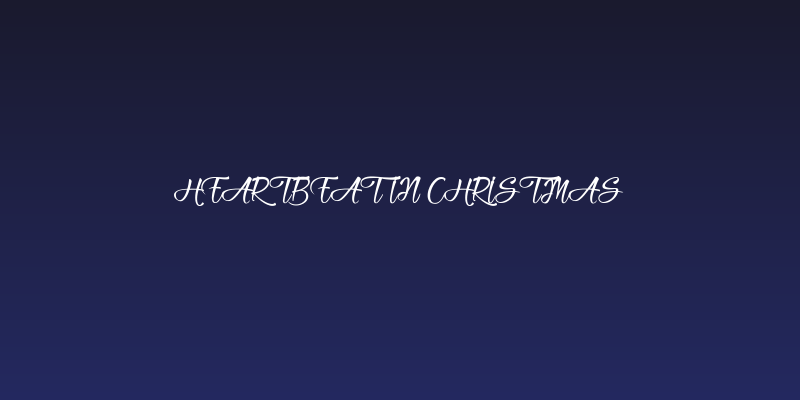 Heartbeat in Christmas Social Header