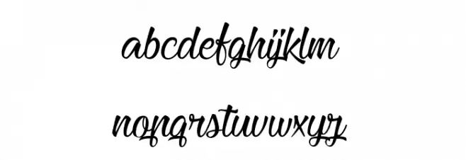 Heartbeat in Christmas Font LOWERCASE