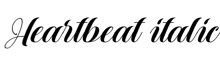 Heartbeat italic  नि: शुल्क फ़ॉन्ट्स डाउनलोड