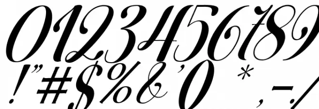 Heartbeat italic Font OTHER CHARS