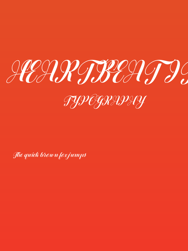 Heartbeat italic Poster