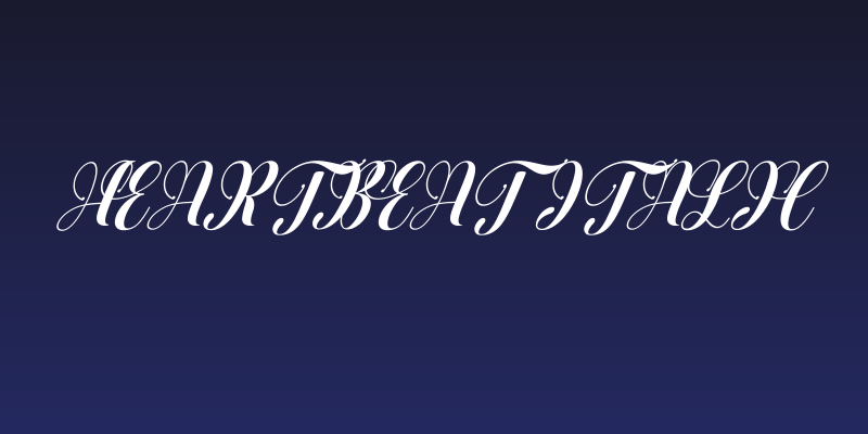 Heartbeat italic Social Header