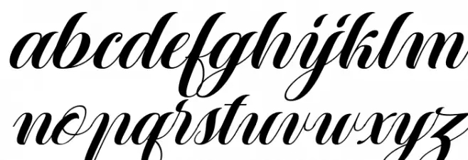 Heartbeat italic Font Litere mici