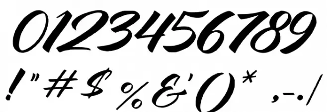 Heartbeat Font OTHER CHARS