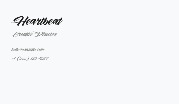 Heartbeat Business Card