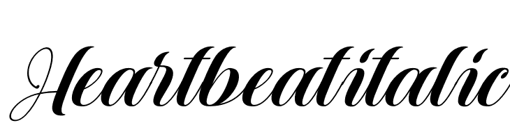 Heartbeatitalic  baixar fontes gratis