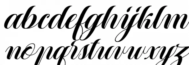 Heartbeatitalic Caratteri MINUSCOLO