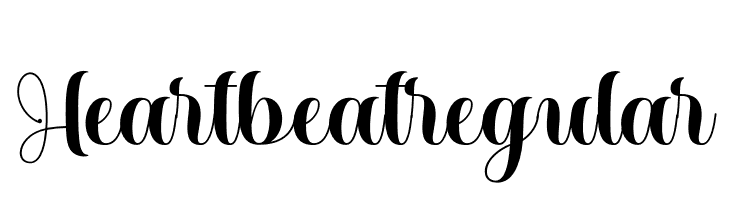 Heartbeatregular  Скачать бесплатные шрифты