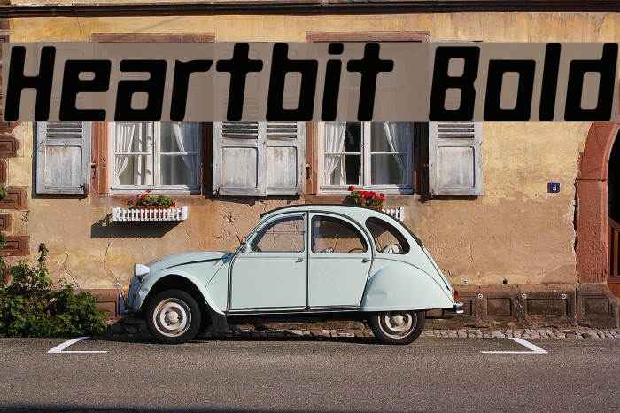 Heartbit Bold Caratteri examples
