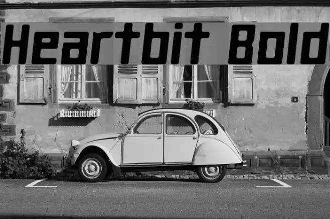Heartbit Bold Font examples