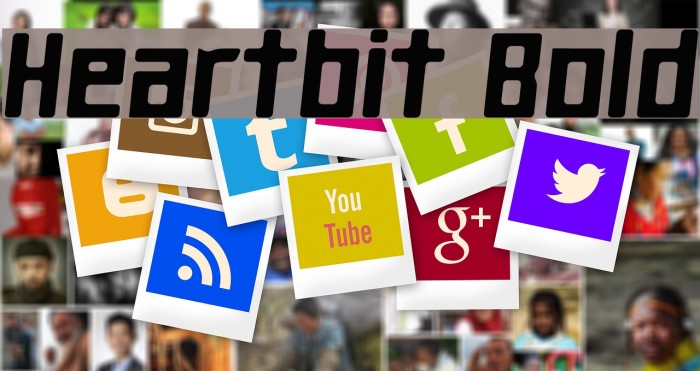 Heartbit Bold Caratteri examples