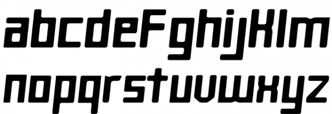 Heartbit Bold Font LOWERCASE