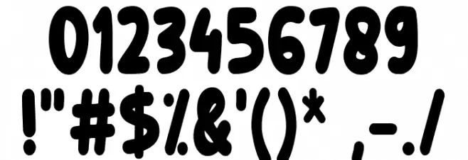 Heartbreak Queen Demo Font OTHER CHARS