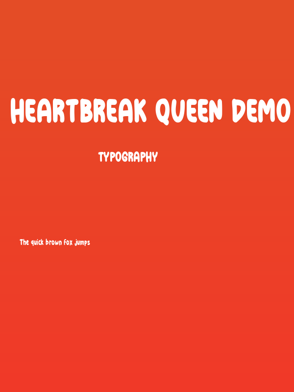 Heartbreak Queen Demo Poster