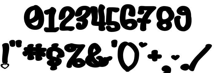 Heartbreaker Heavy Font OTHER CHARS