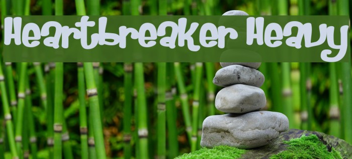 Heartbreaker Heavy Font examples